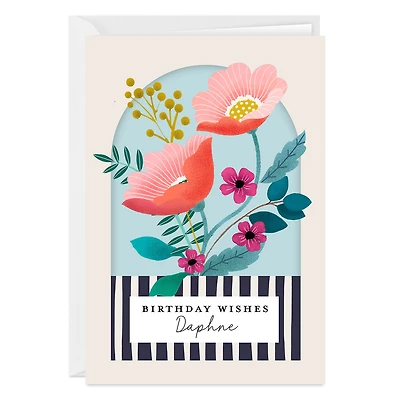 Enjoy Every Moment Floral Custom Birthday Card for only USD 4.99 | Hallmark