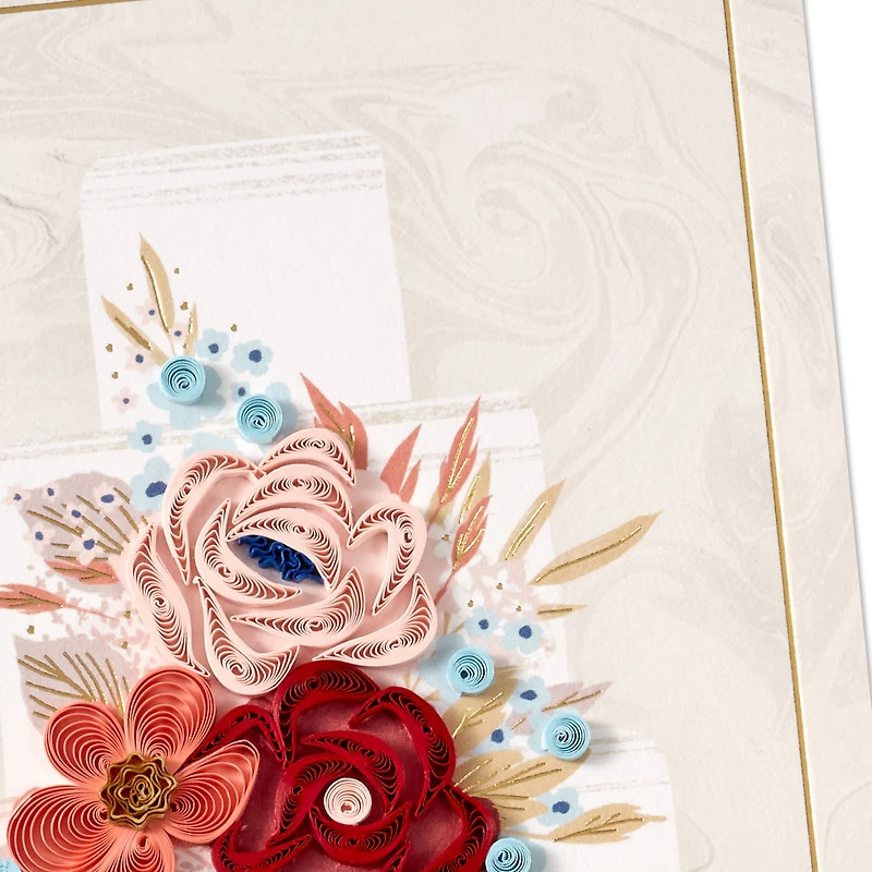 Lots of Love and Joy Quilled Paper Handmade Wedding Card for only USD 13.59 | Hallmark