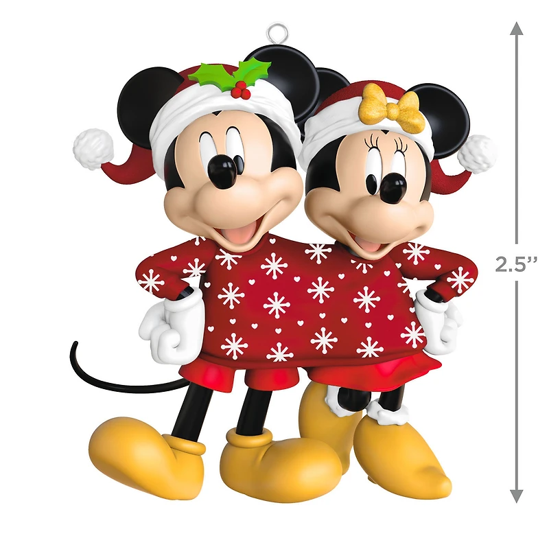 Disney Mickey and Minnie Sweater-Sharing Sweethearts Ornament for only USD 25.99 | Hallmark