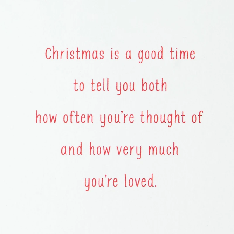 You're Loved Christmas Card for Sister and Brother-in-Law for only USD 3.79 | Hallmark
