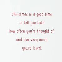 You're Loved Christmas Card for Sister and Brother-in-Law for only USD 3.79 | Hallmark