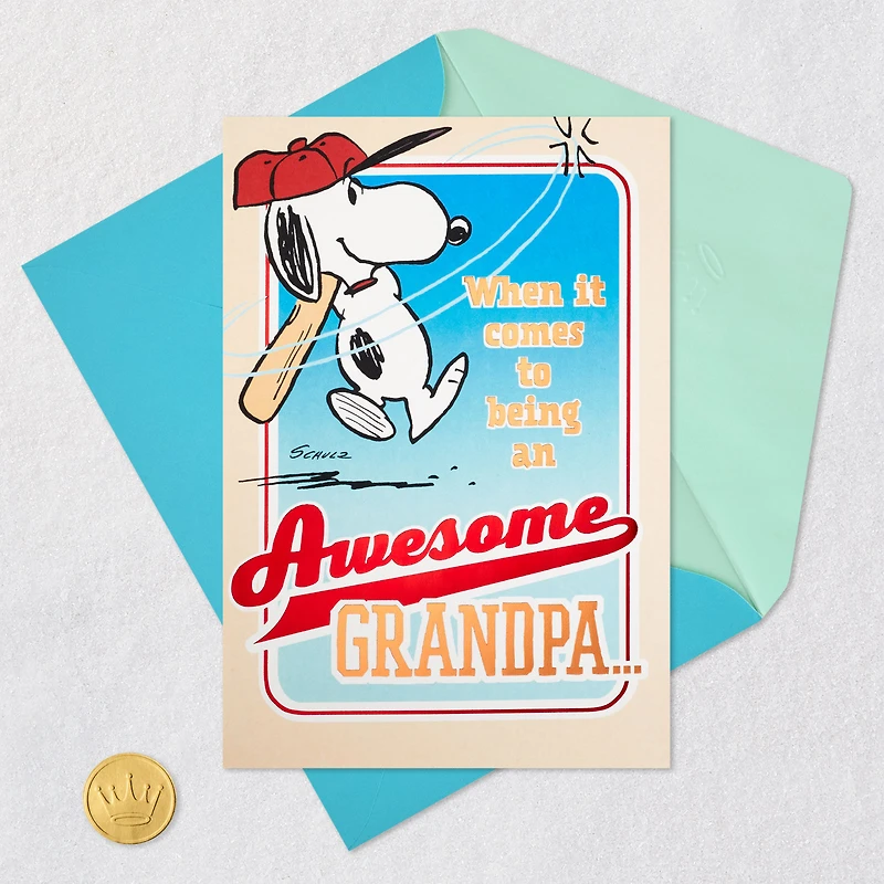 Peanuts® Snoopy Awesome Grandpa Pop-Up Father's Day Card for only USD 5.59 | Hallmark