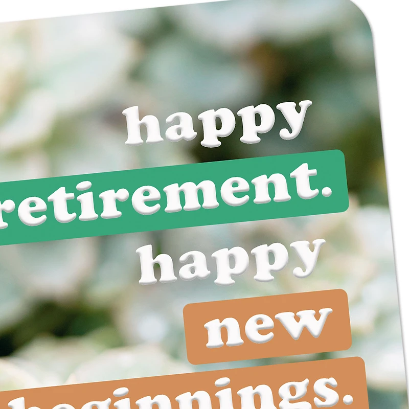 Happy New Beginnings Retirement Card for only USD 2.99 | Hallmark