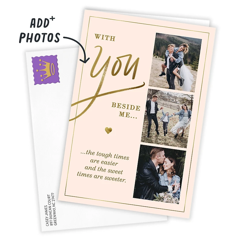 With You Beside Me Custom Love Card for only USD 4.99 | Hallmark