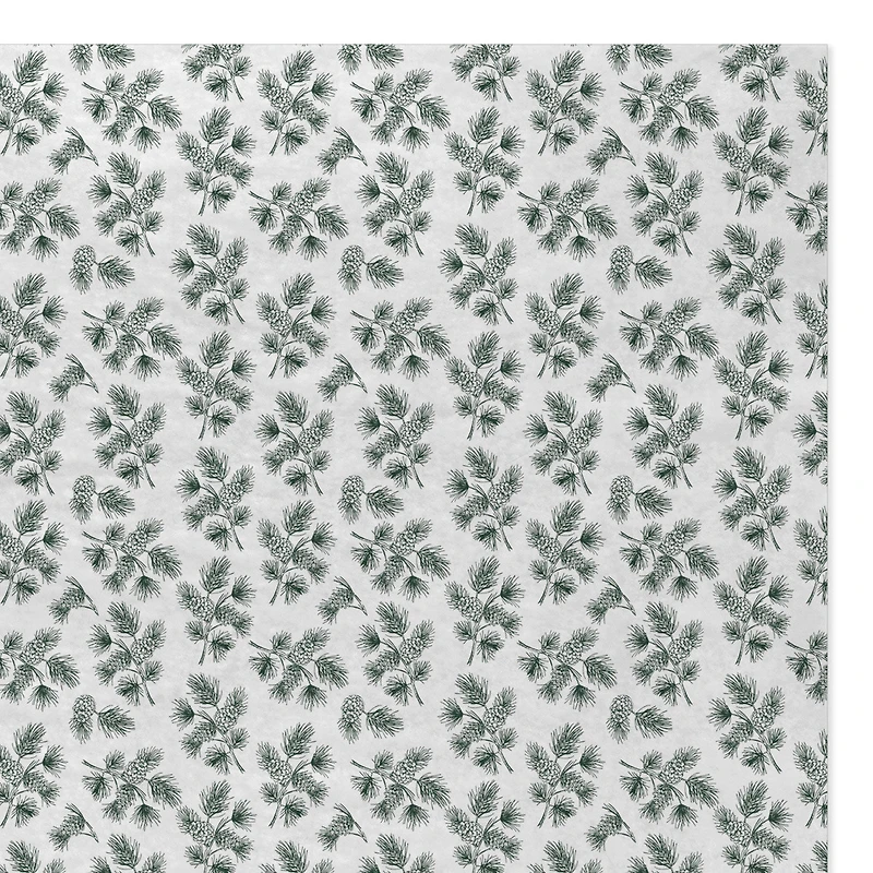 Pine-Scented Botanical Illustrations on White Holiday Tissue Paper, 4 sheets for only USD 2.49 | Hallmark
