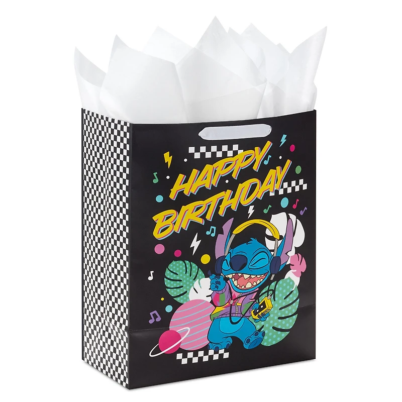 13" Disney Stitch Music Fun Large Gift Bag With Tissue Paper for only USD 6.99 | Hallmark