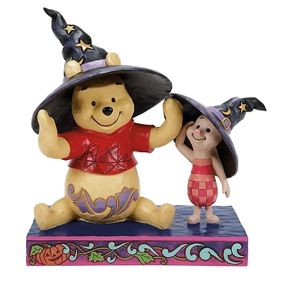 Jim Shore Disney Winnie the Pooh and Piglet in Witch Hats Figurine, 6" for only USD 58.99 | Hallmark