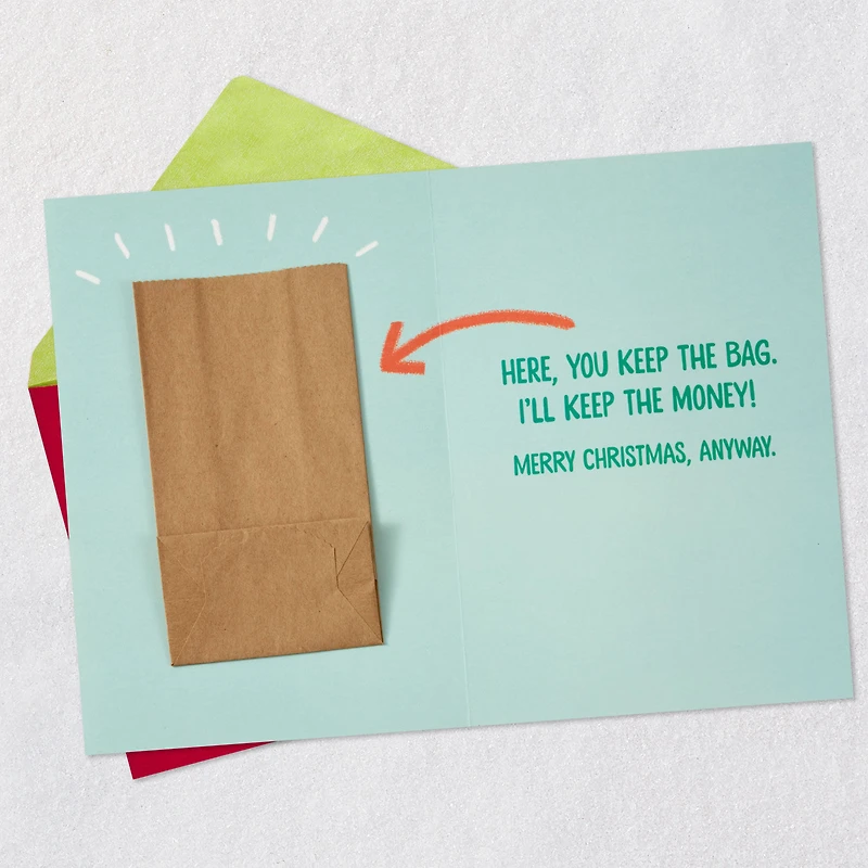 Bag Full of Money Gag Gift Christmas Card for only USD 5.99 | Hallmark