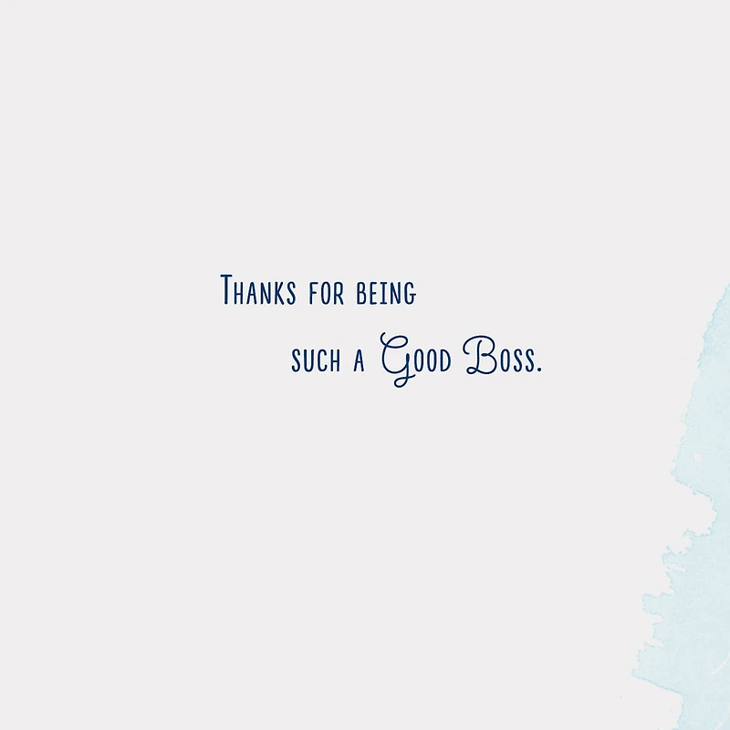 Thanks for Being Such a Good Boss Boss's Day Card for only USD 3.99 | Hallmark