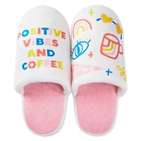 Positive Vibes and Coffee Slippers With Sound, Small/Medium for only USD 24.99 | Hallmark