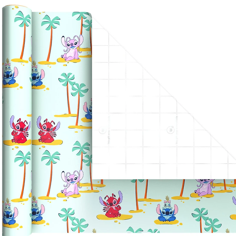Disney Stitch and Friends 3-Pack Wrapping Paper Mini Roll Bundle, 45 sq. ft. total for only USD 11.99 | Hallmark