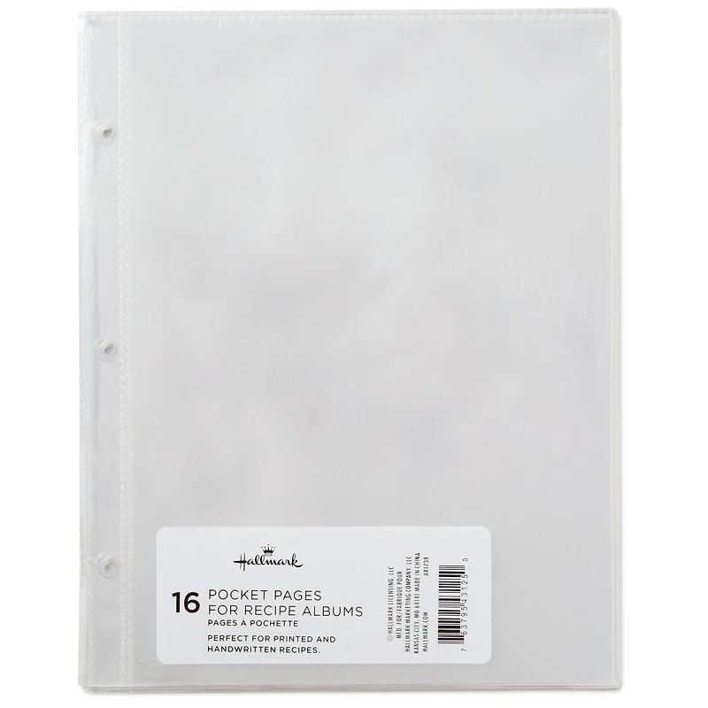 1-Pocket Recipe Album Refill Pages, Pack of 16 for only USD 8.99 | Hallmark