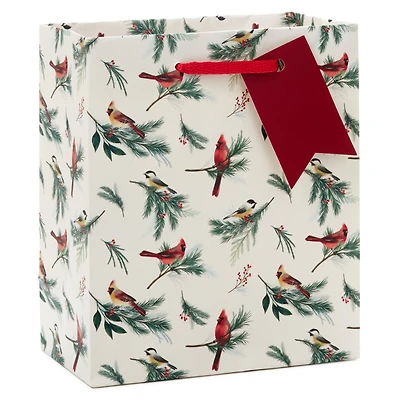 6.5" Winter Birds on Cream Small Christmas Gift Bag for only USD 2.49 | Hallmark