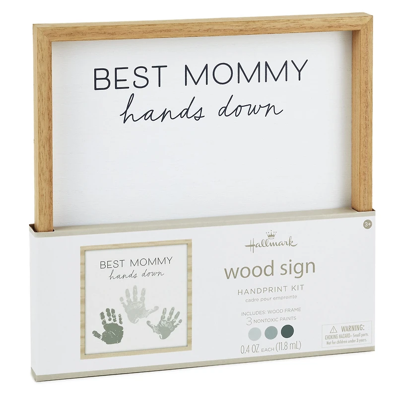 Best Mommy Hands Down Wood Sign Handprint Kit for only USD 28.99 | Hallmark