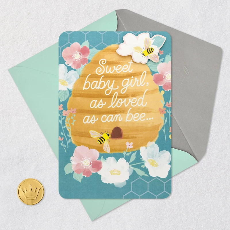 New Little Honey Loved as Can Bee New Baby Girl Card for only USD 5.99 | Hallmark