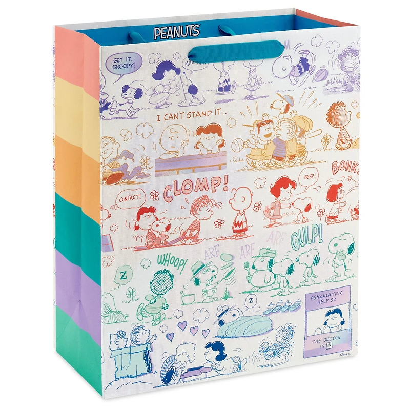 13" Peanuts® 75th Anniversary Scenes Large Gift Bag for only USD 4.49 | Hallmark