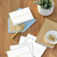Composed Gold Lettering Blank Thank You Notes, Pack of 10 for only USD 12.49 | Hallmark
