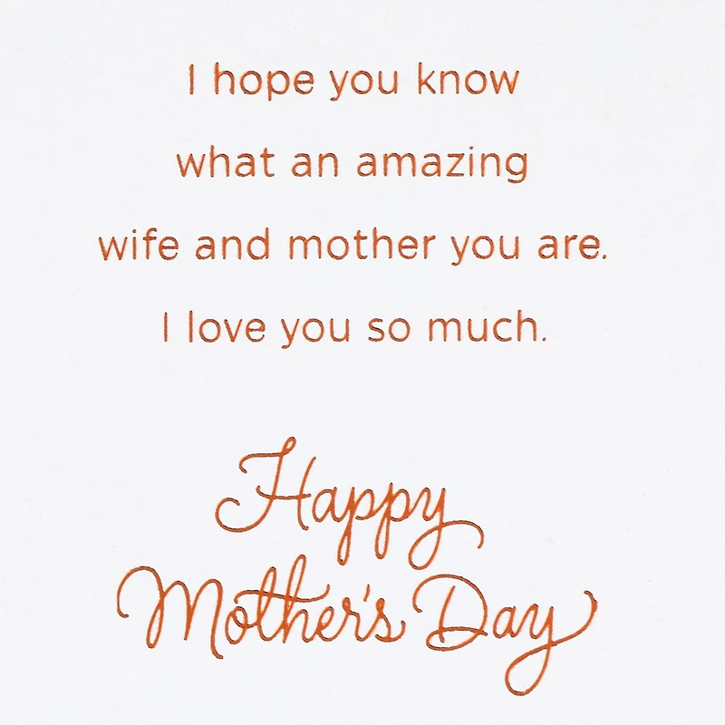 You're an Amazing Mother and Wife Mother's Day Card for only USD 8.59 | Hallmark