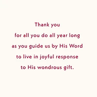 Thank You for All You Do Religious Christmas Card for Pastor for only USD 2.99 | Hallmark
