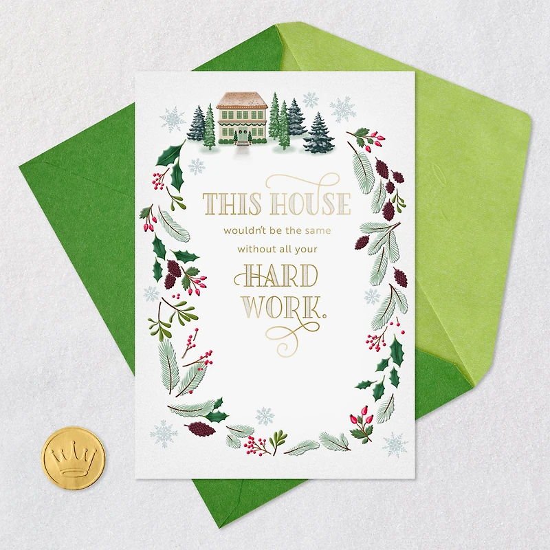 This House Wouldn't Be the Same Christmas Card for Home and Lawn Care Provider for only USD 3.99 | Hallmark