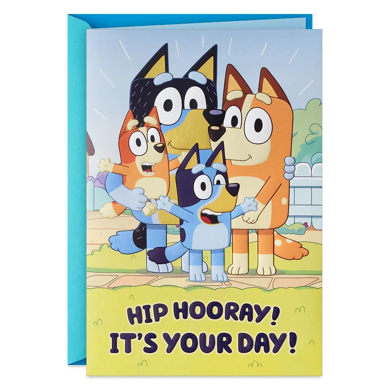 Bluey It's Your Day Musical Birthday Card for Kids for only USD 6.59 | Hallmark