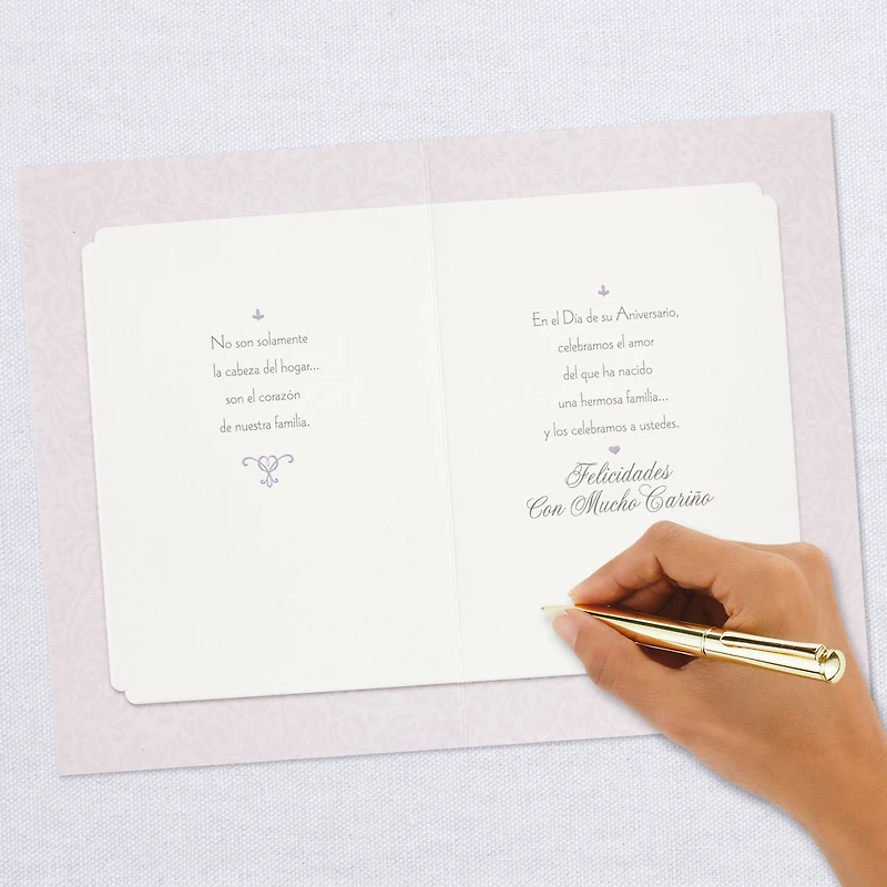Heart of Our Family Spanish-Language Anniversary Card for Papá & Mamá With Keepsake Sentiment for only USD 4.99 | Hallmark