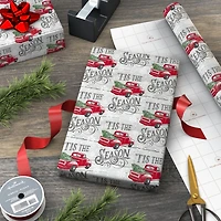 'Tis the Season Red Truck Jumbo Christmas Wrapping Paper Roll, 90 sq. ft. for only USD 9.99 | Hallmark