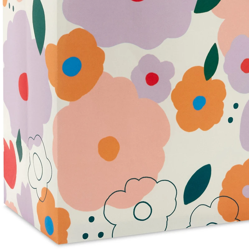 13" Mod Floral on White Large Birthday Gift Bag for only USD 4.99 | Hallmark