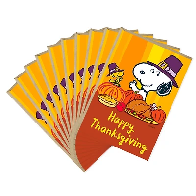 Peanuts® Snoopy and Woodstock Thanksgiving Cards, Pack of 10 for only USD 7.99 | Hallmark