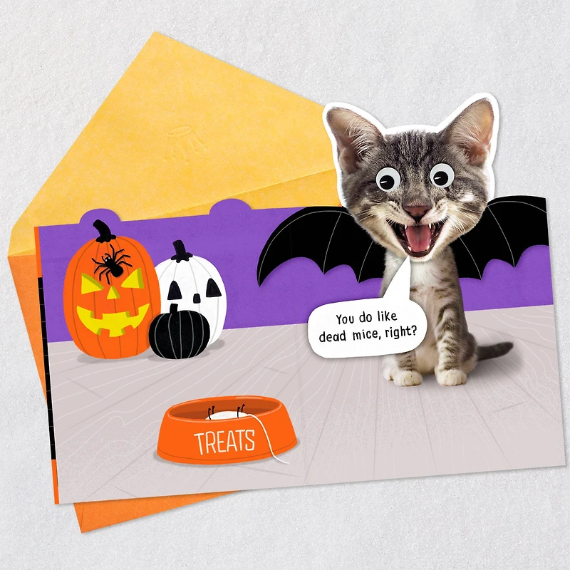 Mice Treats Funny Halloween Card from Cat for only USD 2.99 | Hallmark