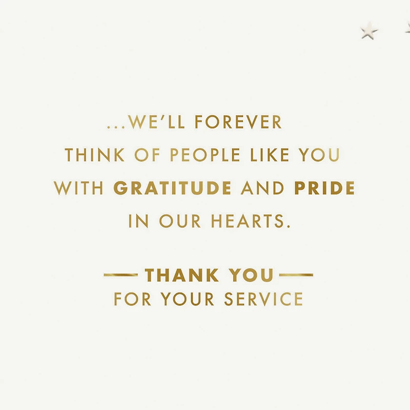 Thank You for Your Service Veterans Day Card for only USD 3.99 | Hallmark