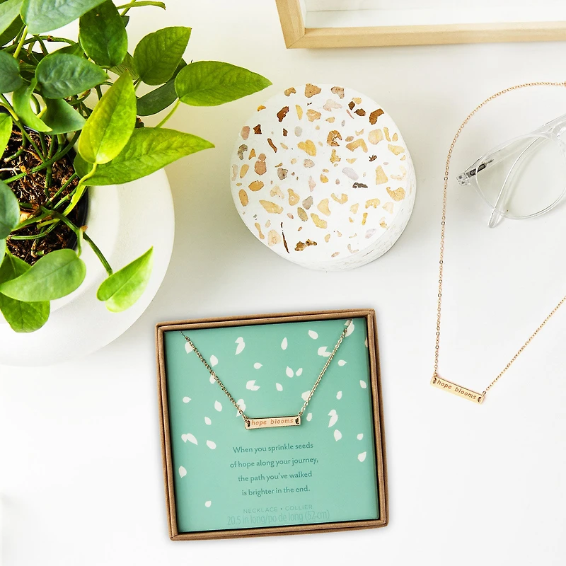 Hope Blooms Gold Metal Necklace for only USD 28.99 | Hallmark
