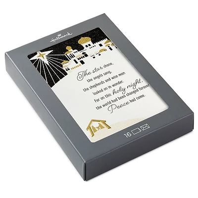 Peace and Joy Bethlehem Scene Boxed Christmas Cards, Pack of 16 for only USD 15.49 | Hallmark