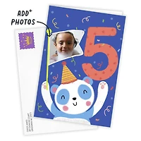 Festive Panda Custom 5th Birthday Card for only USD 4.99 | Hallmark