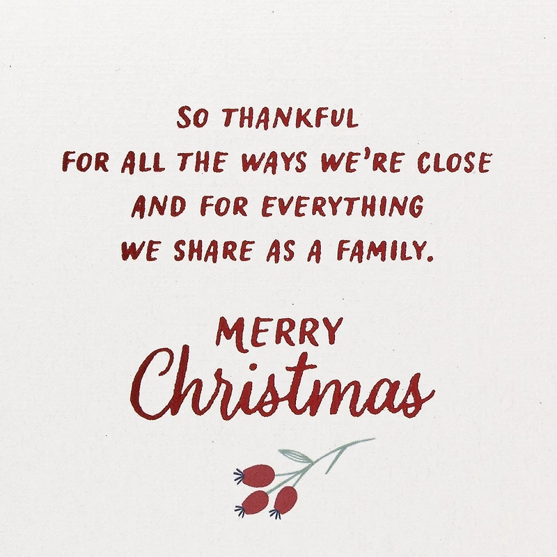 Thankful for All We Share Christmas Card for Family for only USD 4.59 | Hallmark
