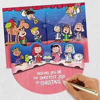 Peanuts® Blessings and Joy Nativity Scene Musical Pop-Up Christmas Card for only USD 7.99 | Hallmark
