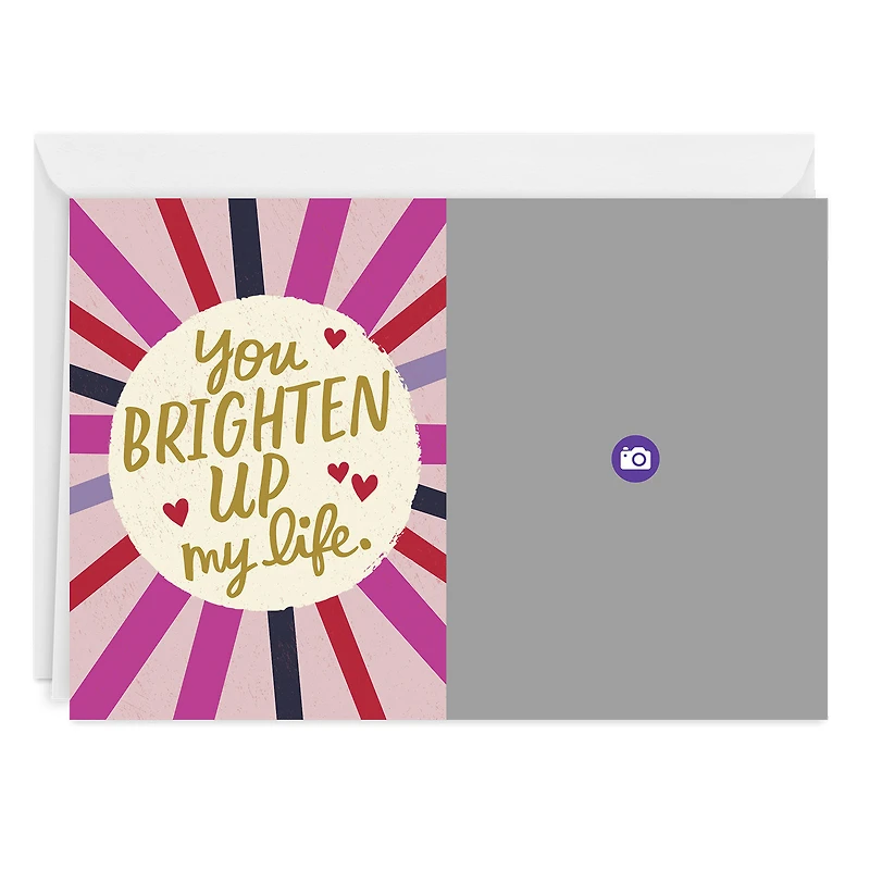 Personalized You Brighten Up My Life Love Photo Card for only USD 4.99 | Hallmark