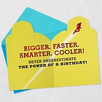 Marvel Iron Man Bigger, Faster, Smarter, Cooler Birthday Card for Kids for only USD 3.99 | Hallmark