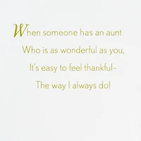 Thankful for an Aunt as Wonderful as You Christmas Card for only USD 4.59 | Hallmark
