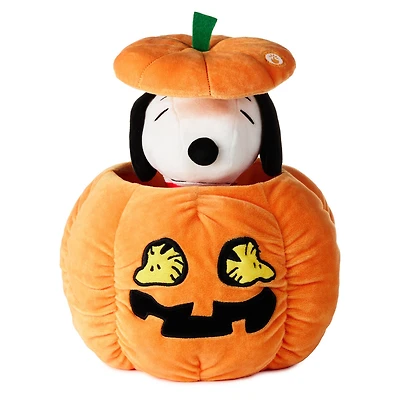 Peanuts® Snoopy Peek-a-Boo Pumpkin Plush With Sound and Motion, 9.6" for only USD 49.99 | Hallmark
