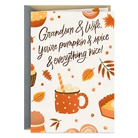Filled Up on Love Thanksgiving Card for Grandson and Wife for only USD 2.99 | Hallmark
