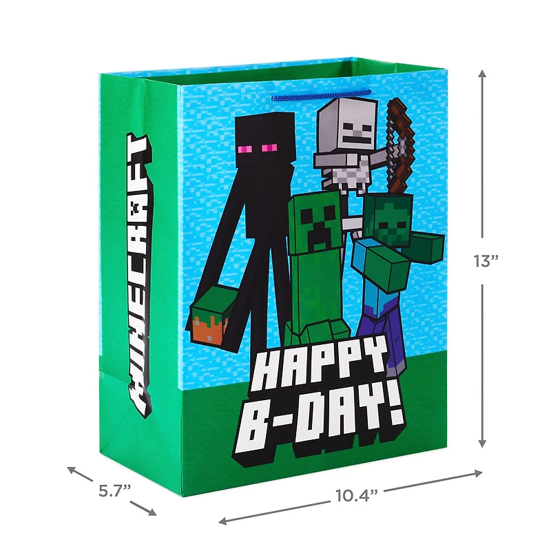 13" Minecraft Large Birthday Gift Bag for only USD 3.99 | Hallmark