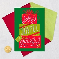 Jolly, Joyful and Grateful Christmas Thank You Card for only USD 2.99 | Hallmark
