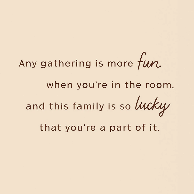 You Make Gatherings Fun Thanksgiving Card for Grandson for only USD 2.99 | Hallmark