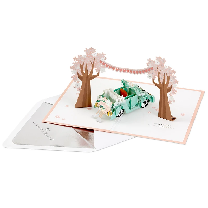 Best Wishes for the Road Ahead 3D Pop-Up Wedding Card for only USD 12.99 | Hallmark