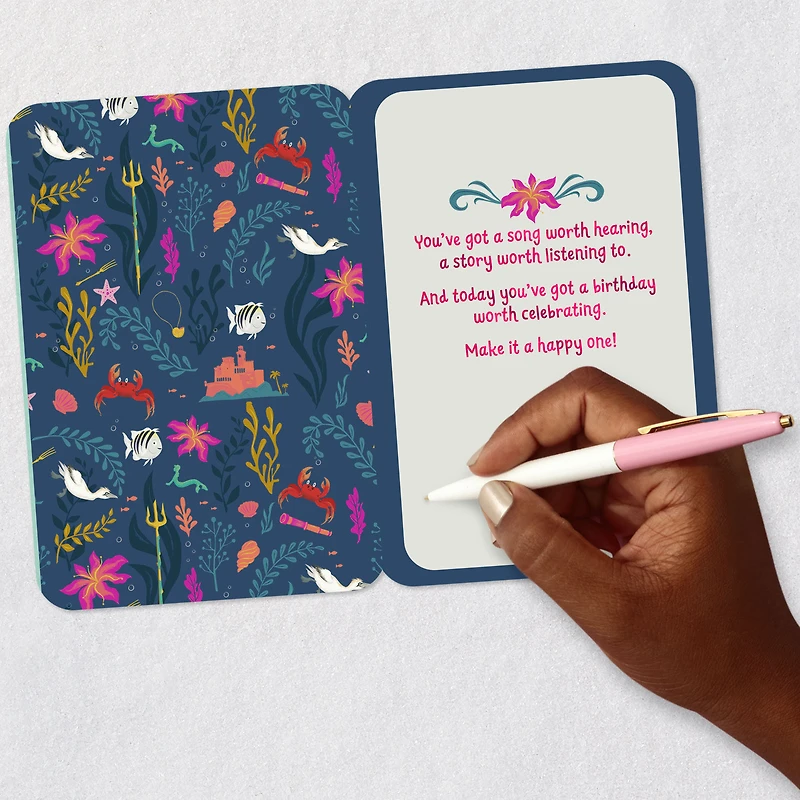 Disney The Little Mermaid Raise That Voice Birthday Card for only USD 2.99 | Hallmark