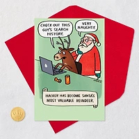 Hacker the Reindeer Funny Christmas Card for only USD 3.69 | Hallmark