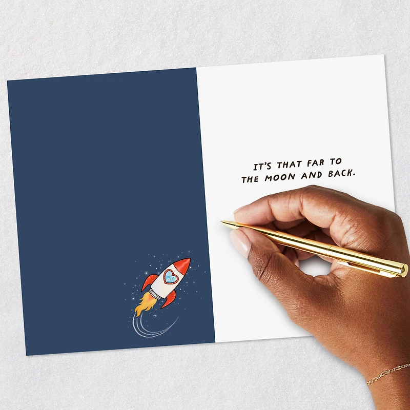 477,710 Miles Funny Romantic Love Card for only USD 3.99 | Hallmark