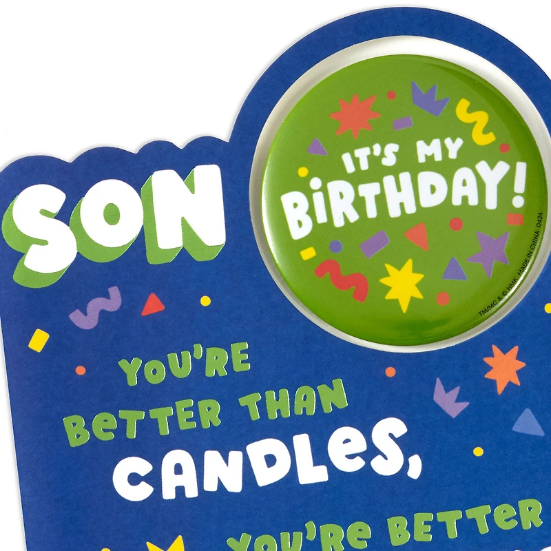 You're Better Than Great Birthday Card for Son With Button Pin for only USD 4.99 | Hallmark