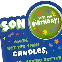 You're Better Than Great Birthday Card for Son With Button Pin for only USD 4.99 | Hallmark